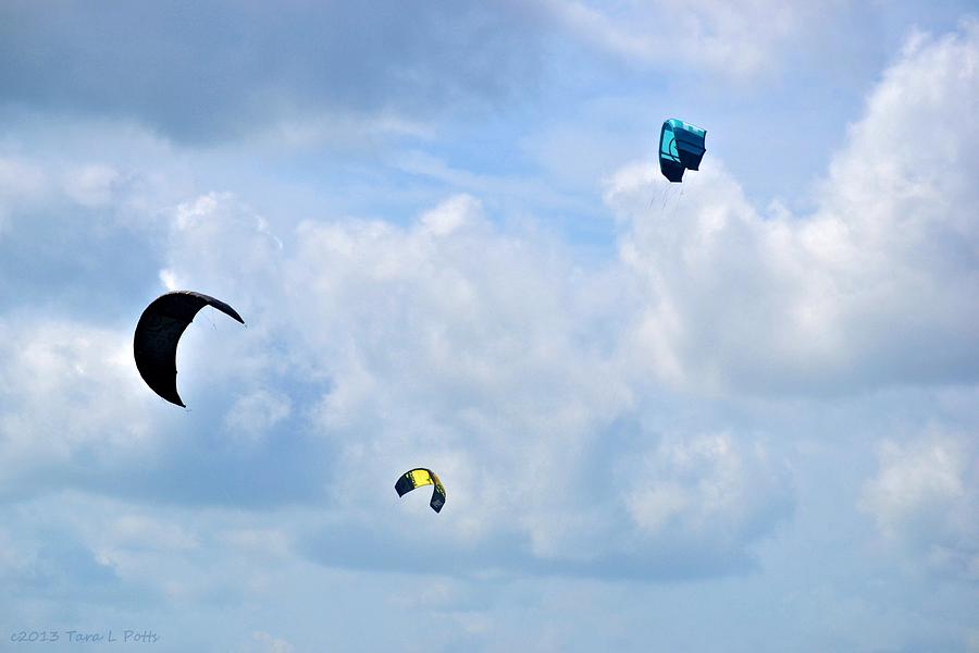 Surfing Kites Photograph by Tara Potts