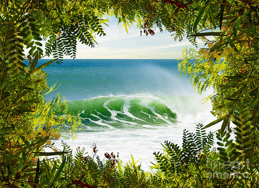 Fantasy Photograph - Surfing Paradise by Carlos Caetano