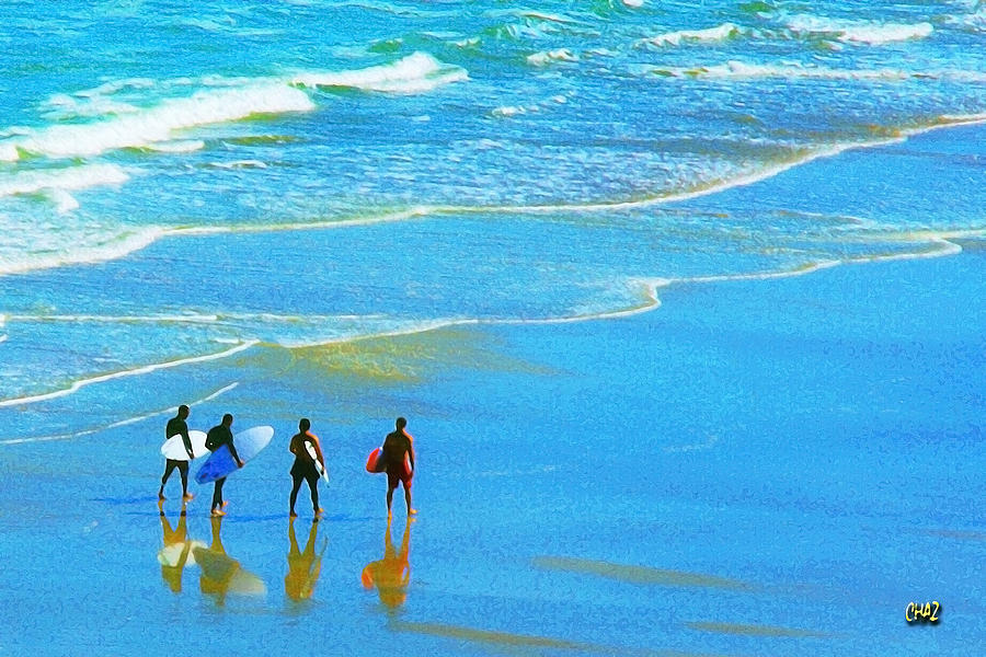 Surfing Quartet Photograph by CHAZ Daugherty