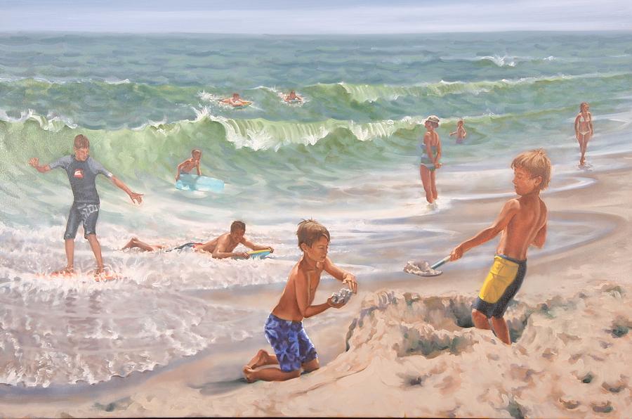 Surfs Up Painting by Gary M Long