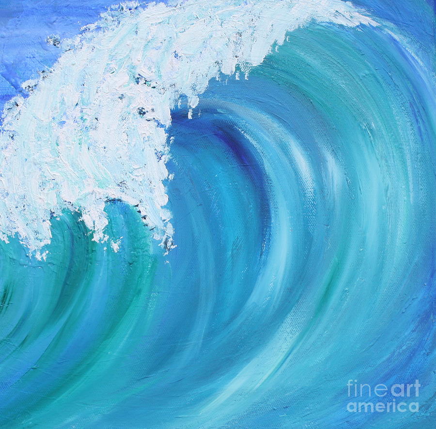 Seascape Painting - Surfs Up by Julie Wrathall