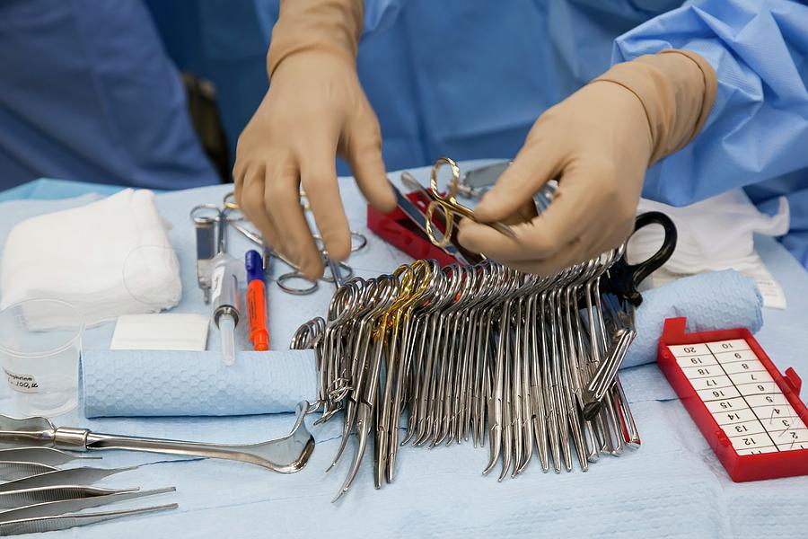 Surgical Instruments Being Prepared Photograph by Jim West - Pixels