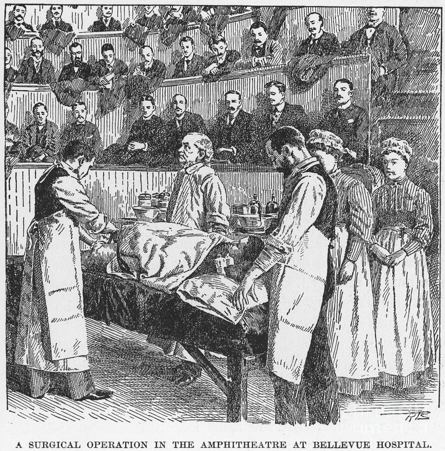 Surgical Operation, 1900 Photograph by Granger