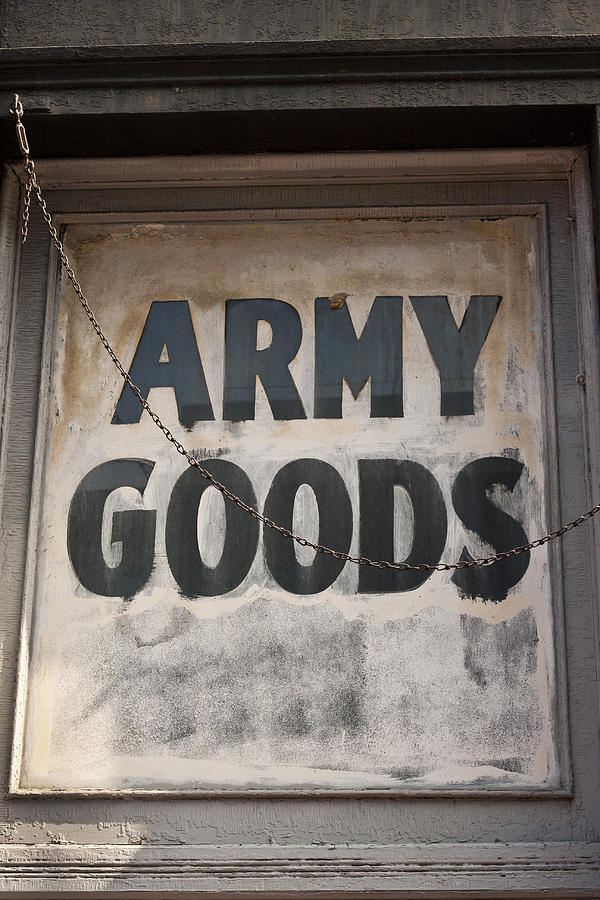 Surplus Army Goods Photograph by Art Block Collections