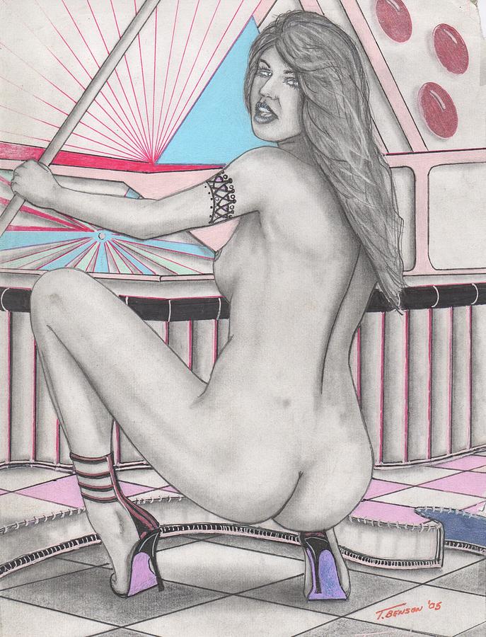 Nude Drawing - Surprise by Anthony Benson