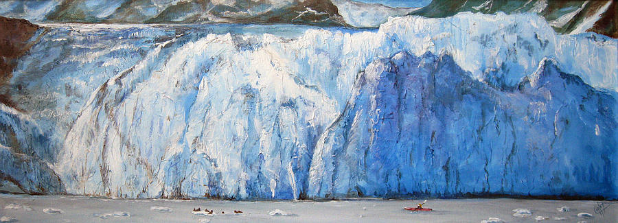 Glacier Painting - Surprise Glacier by Karen Copley Glacier Painting - Surprise Glacier by Karen Copley