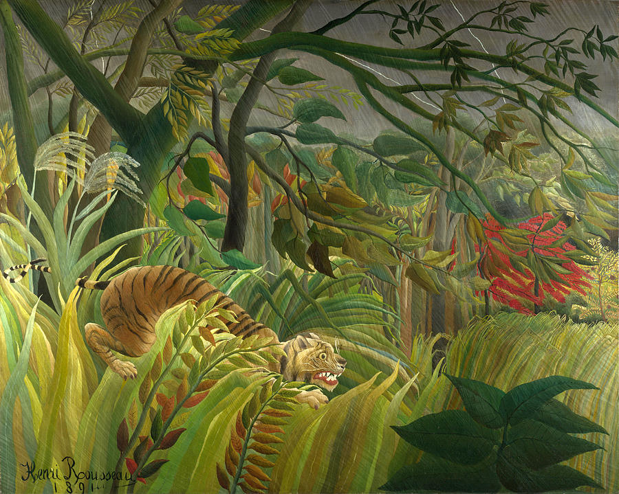 Surprised Painting by Henri Rousseau