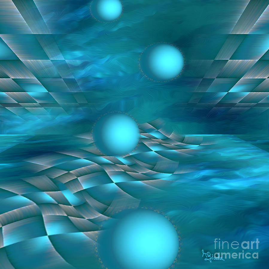 Abstract Digital Art - Surreal art - Bounce along by RGiada  by Giada Rossi