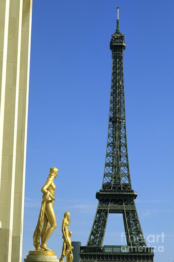 Surreal Eiffel Tower Scene Photograph by Bill Bachmann