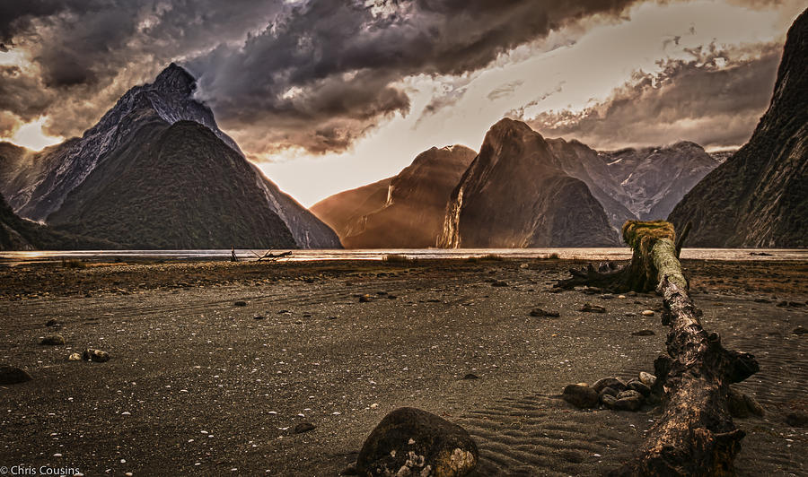 Milford Sound Photograph - Surreal Milford by Chris Cousins