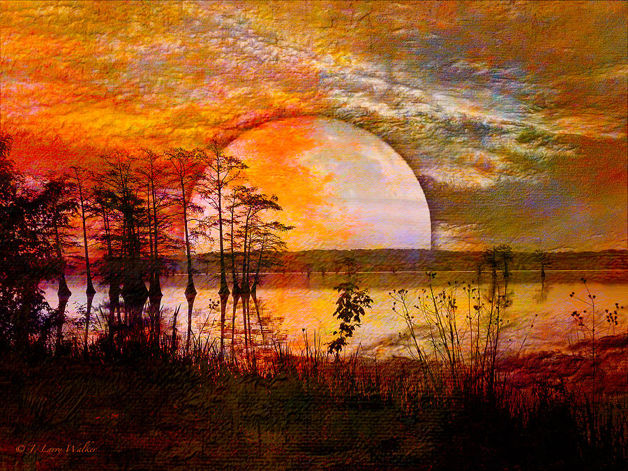 Surrealistic Sunrise Digital Art by J Larry Walker