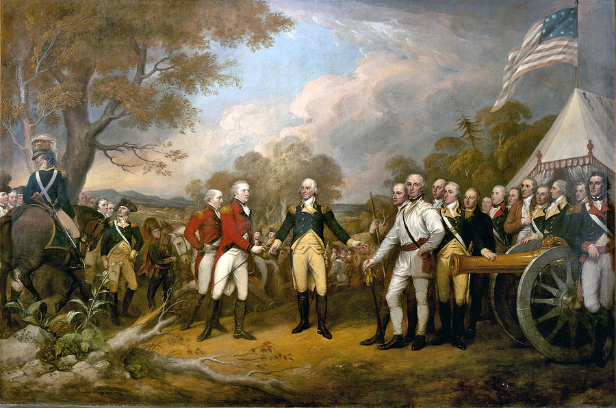 Surrender of General Burgoyne Painting by John Trumbull