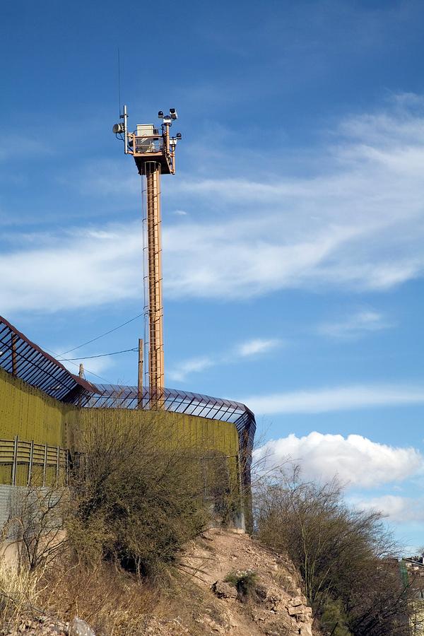 Surveillance Tower At Us-mexico Border Photograph by Jim West