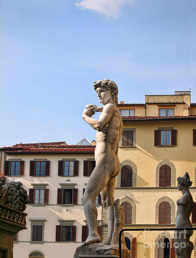 Surveying the Piazza della Signoria Photograph by Brenda Kean