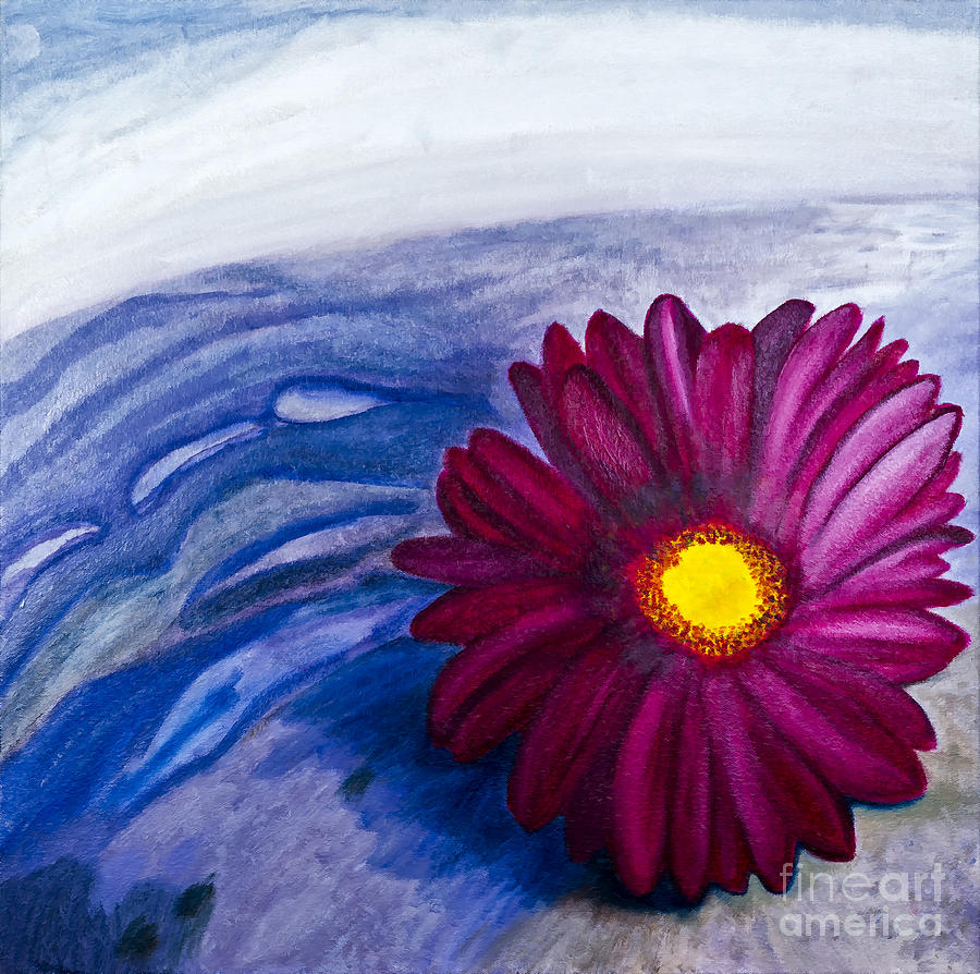 Daisy Painting - Survival by Lilly Shweky by Sheldon Kralstein