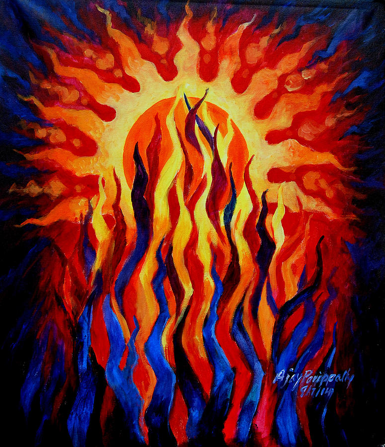 Sun Painting - Suryayaga by Ajay Parippally