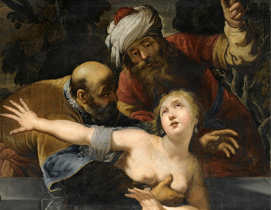 Susanna and the Elders Painting by Claude Vignon