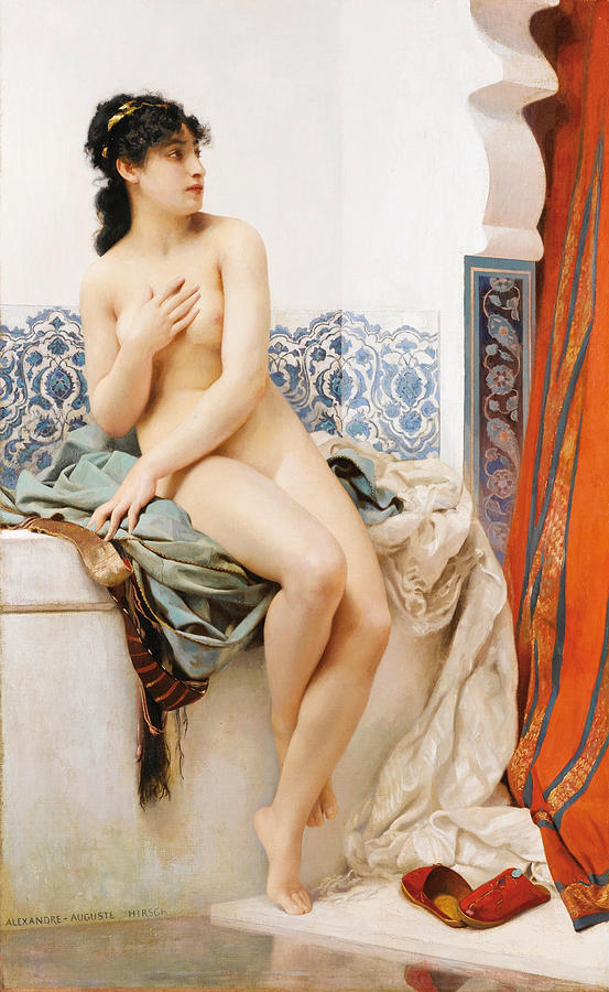 Susanna Painting by Auguste-Alexandre Hirsch