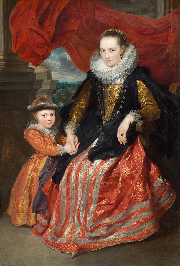 Susanna Fourment and Her Daughter Painting by Anthony van Dyck