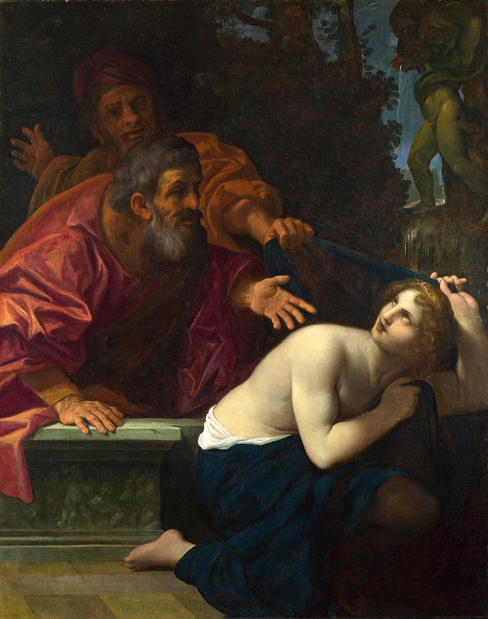 Susannah and the Elders Painting by Ludovico Carracci