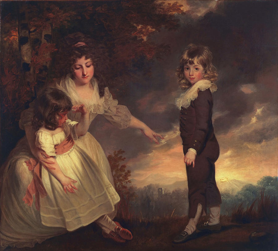 Lady elizabeth delme and her children картина