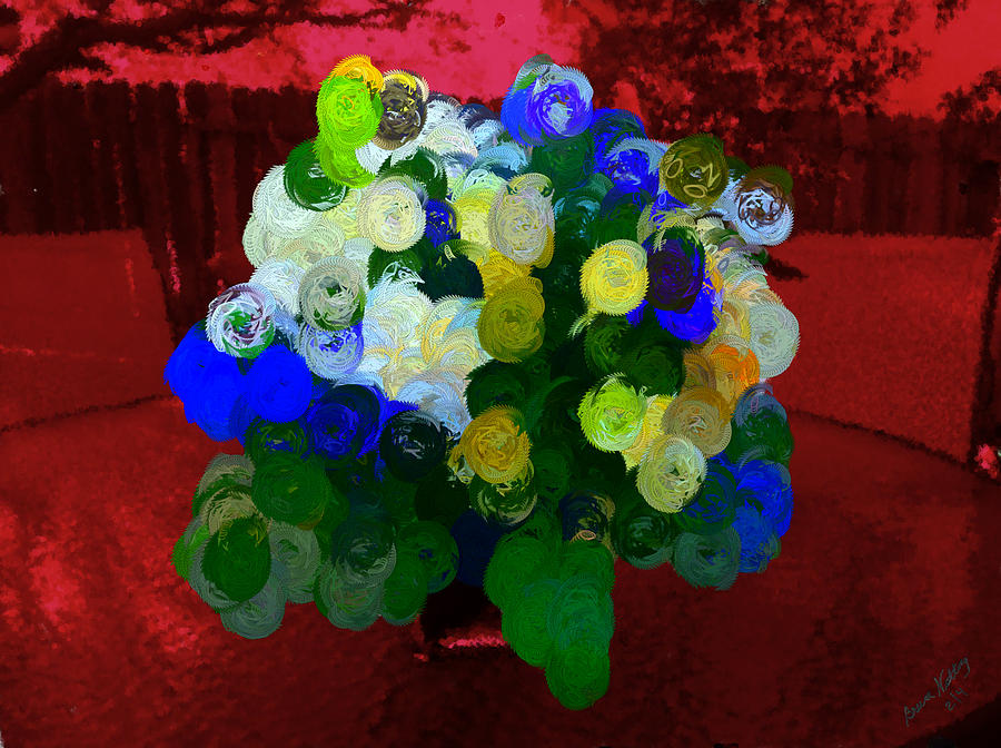 Susans Bouquet Painting by Bruce Nutting