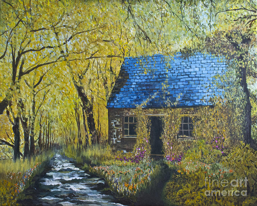 Susans Cottage Painting by Suzette Kallen
