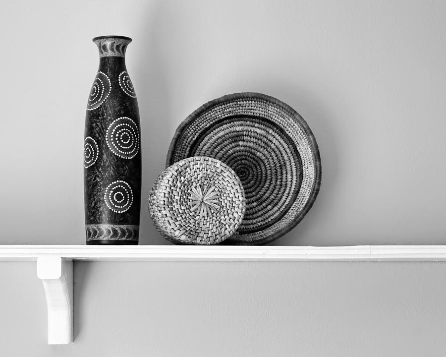 Susans Shelf - Still Life - Black and White Photograph by Nikolyn McDonald