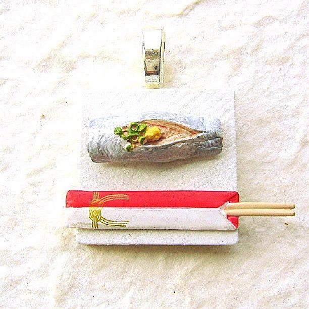 Jewelry Photograph - Sushi & Chopsticks @etsy Pendant Charm by Futoshi Takami
