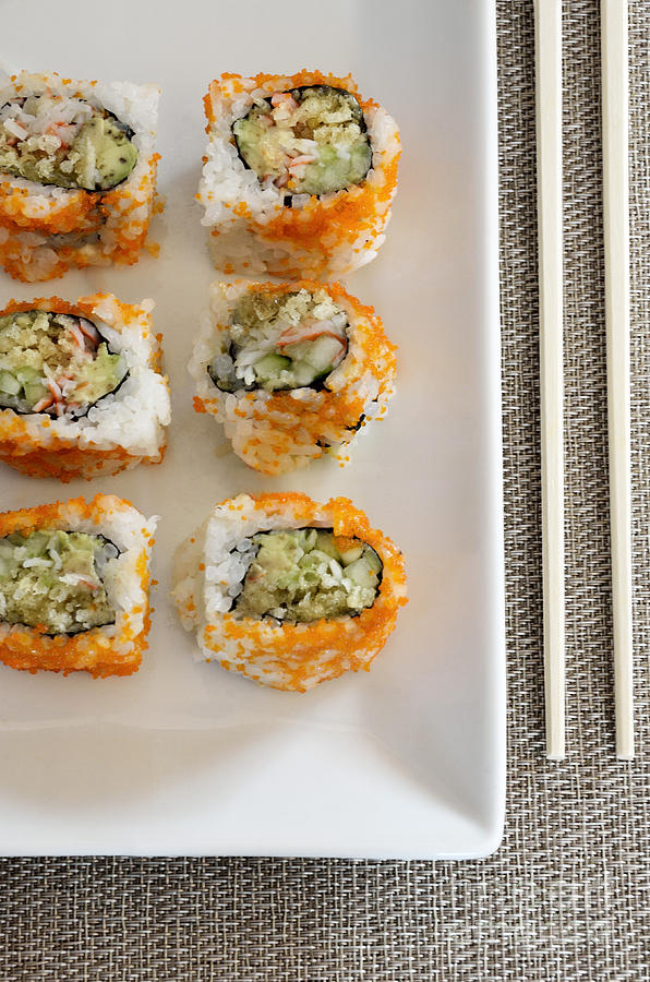 Sushi Crunch Roll Photograph by Birgit Tyrrell