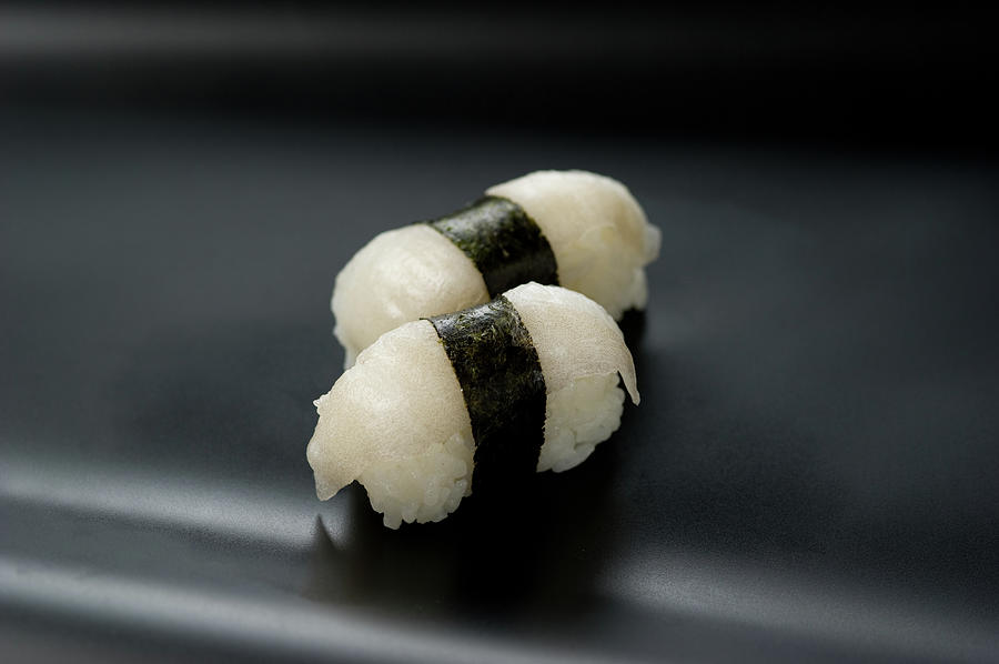 Sushi Engawa Photograph by Ryouchin Sushi Engawa Photograph by Ryouchin