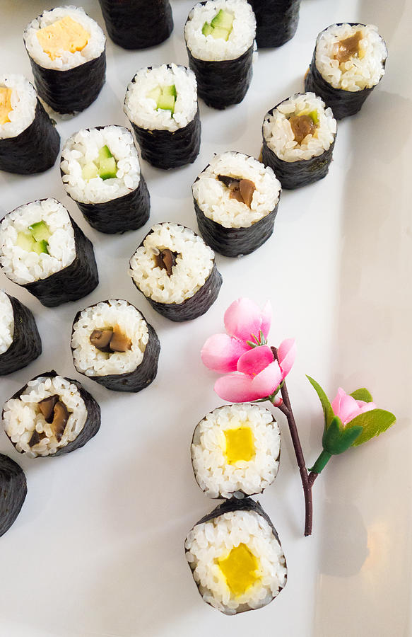 Sushi rolls Photograph by Matthias Hauser