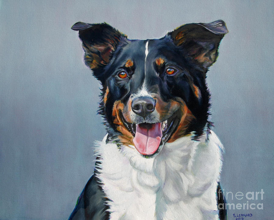 Dog Painting - Suzie by Suzanne Leonard