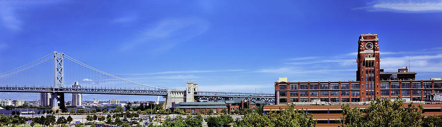 Architecture Photograph - Suspension Bridge, Ben Franklin Bridge by Panoramic Images