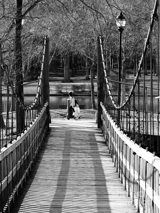 Architecture Photograph - Suspension Bridge Twins by Robert Yaeger