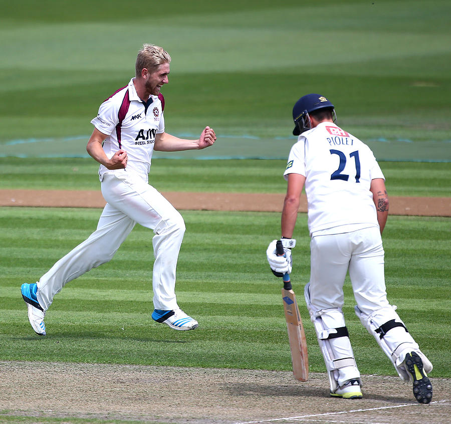Sussex v Northamptonshire - LV County Championship Photograph by Charlie Crowhurst