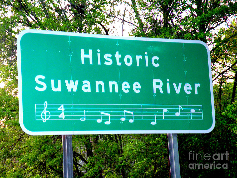 Suwannee River Sign Photograph by Kathy  White