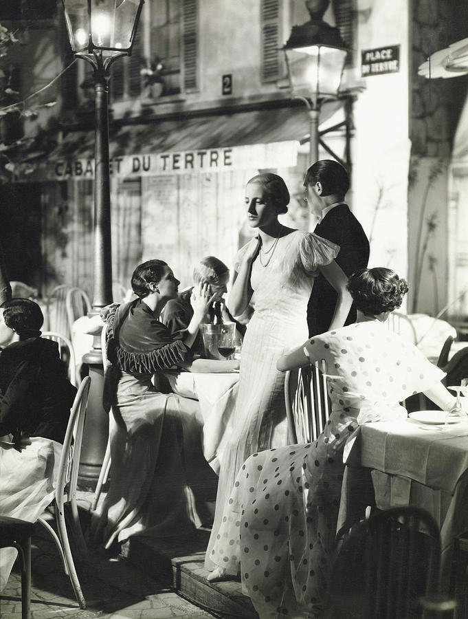 Suzette Salen In A Heim Gown Photograph by George Hoyningen-Huene