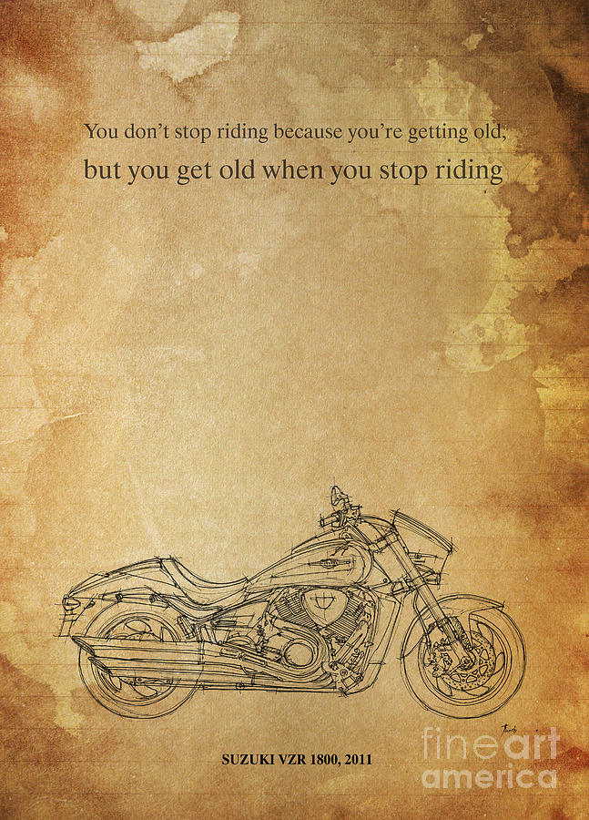 SUZUKI VZR 1800 2011 Quote Drawing by Drawspots Illustrations | Fine ...