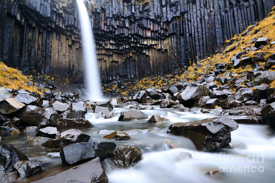 Svartifoss waterfall Photograph by Matteo Colombo