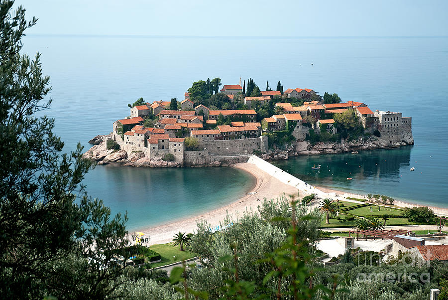 Sveti Stefan Island Resort In Montenegro Photograph by JM Travel Photography