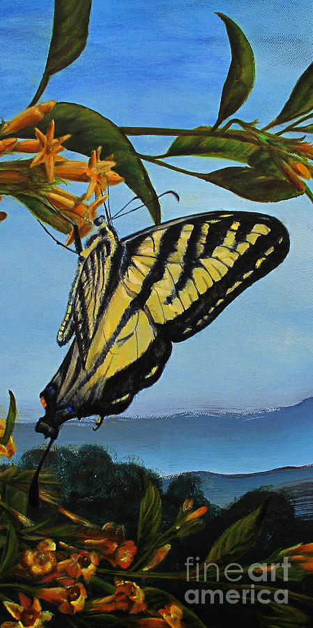 Swallowtail Painting by Karen Peterson