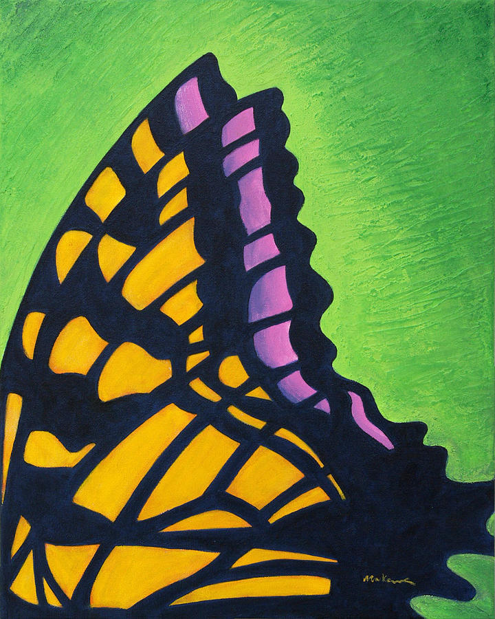 Swallowtail Signal Painting by Carrie MaKenna