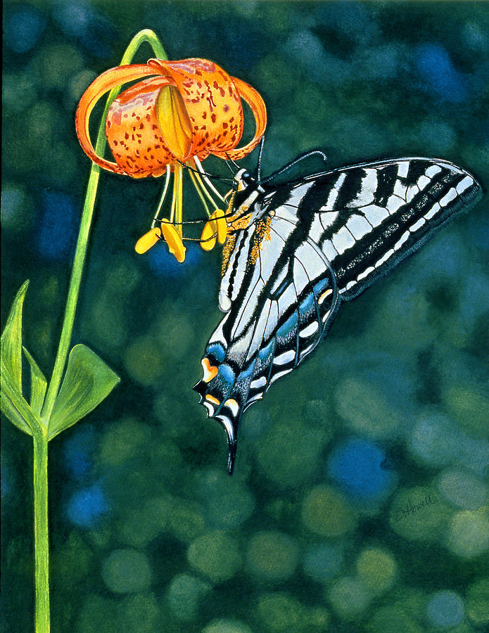 Butterfly Painting - Swallowtail Splendor by Sandi Howell