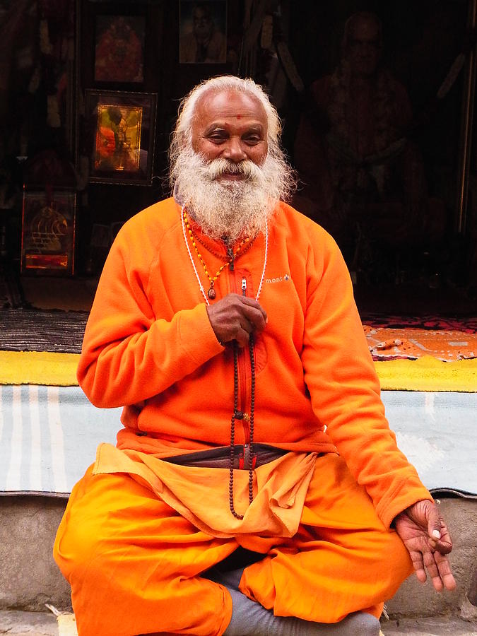 Swami Photograph - Swami Sundaranand At Tapovan Kutir 2 by Agnieszka Ledwon