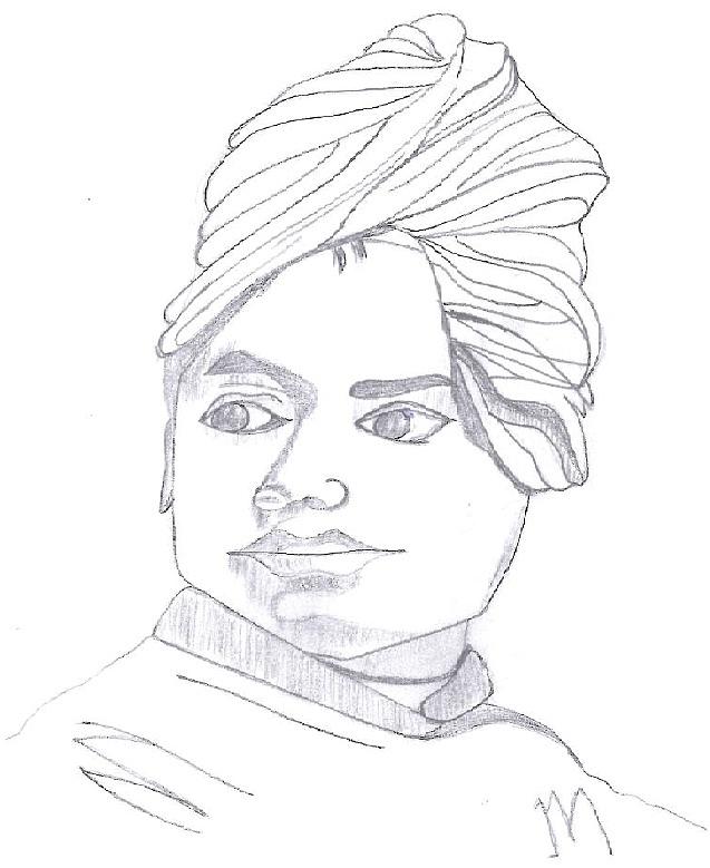 Swami Vivekananda Drawing by Pranav Kava