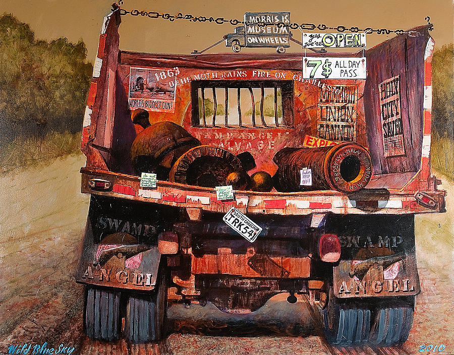 Truck Painting - Swamp Angel by Blue Sky