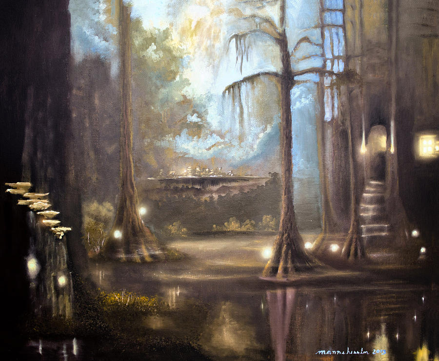Swamp Life Painting by Melissa Herrin