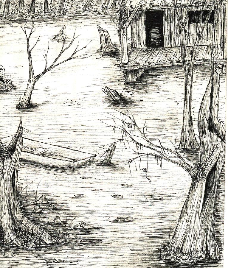 Swamp S1. Drawing by Crader Pixels