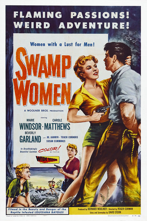 Movie Photograph - Swamp Women, Us Poster Art, 1956 by Everett